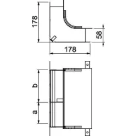   OBO Bettermann 7400643 Ív (Sz x Ma) 250.00 mm x 58.00 mm 1 db