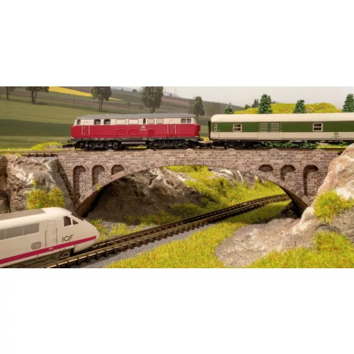 NOCH 44380 Z Kő ívhíd 1 vágányú (H x Sz x Ma) 135 x 32 x 43 mm