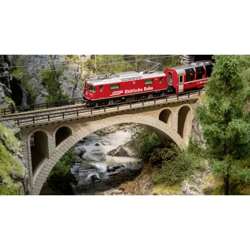 NOCH 62832 N Kő ívhíd 1 vágányú (H x Sz x Ma) 186 x 38 x 86 mm