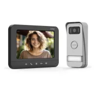   Avidsen PRIMA Videó kaputelefon Vezetékes Komplett készlet Fekete, Alumínium