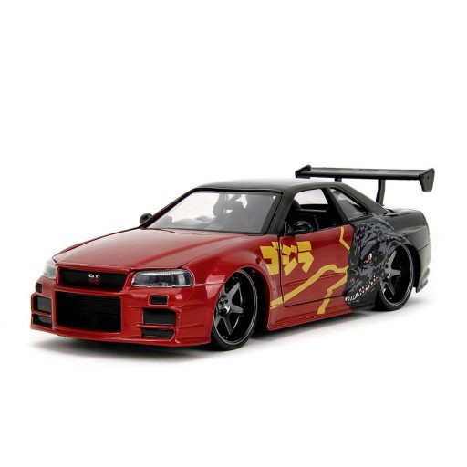 JADA TOYS Godzilla Nissan GTR Kész modell Személygépkocsi modell