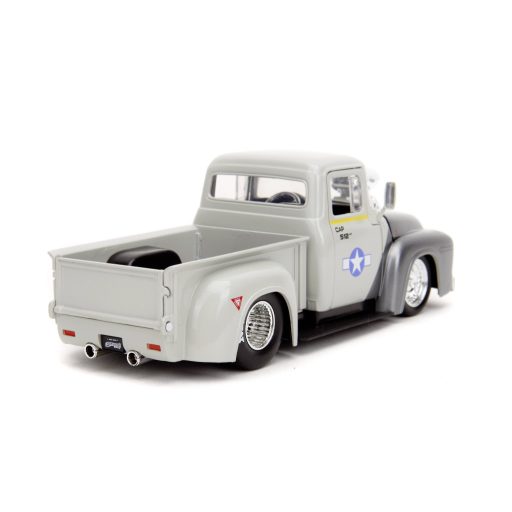 JADA TOYS Street Fighter 1956 Ford pickup Guile figurával Kész modell Személygépkocsi modell