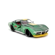   JADA TOYS Street Fighter 1969 Chevrolet Corvette Stingray ZL1 Cammy White figurával Kész modell Személygépkocsi modell
