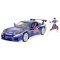 JADA TOYS Street Fighter 1993 Mazda RX7 Chun-Li figurával Kész modell Személygépkocsi modell