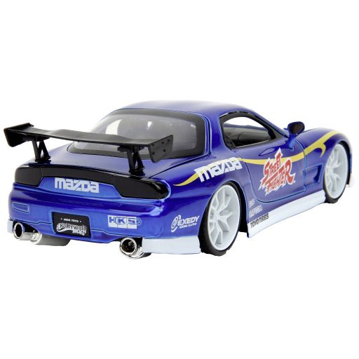 JADA TOYS Street Fighter 1993 Mazda RX7 Chun-Li figurával Kész modell Személygépkocsi modell