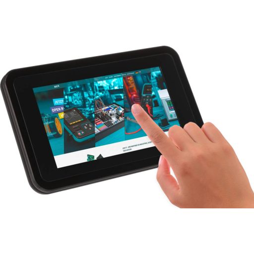 Joy-it RB-LCD-7P5-Case Kijelző ház Alkalmas: Raspberry Pi® Aktív hűtővel Fekete