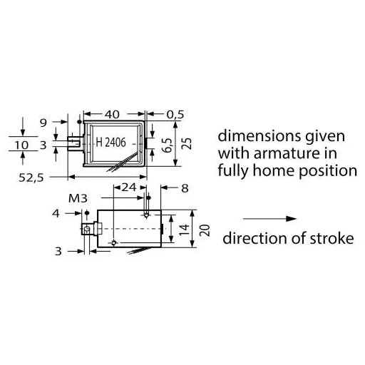 Kendrion H2446-F-24V DC 100 ED Emelőmágnes 0.4 N 3.5 N 24 V/DC 6 W