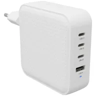   HYPER HyperJuice® 100W USB-C Úti töltőadapter 100 W 1x USB-A, 3x USB-C® Power Delivery, Power Delivery 3.0, QC 2,0, QC 3.0, PPS Fehér GaN, Európai adapterrel,
