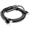 club3D USB C kábel USB-C® dugó 1.83 m Fekete CAC-1527