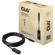   club3D USB kábel USB 3.2 Gen2 USB-C® dugó, USB-B alj 5.00 m Fekete CAC-1536
