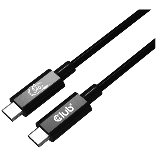 club3D USB C kábel USB4™ USB-C® dugó 2.00 m Fekete CAC-1575