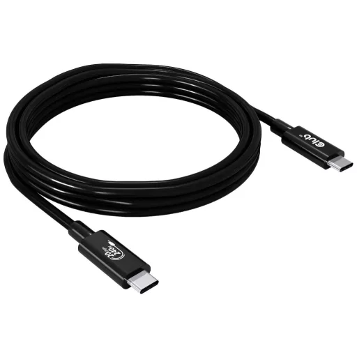 club3D USB C kábel USB4™ USB-C® dugó 2.00 m Fekete CAC-1575