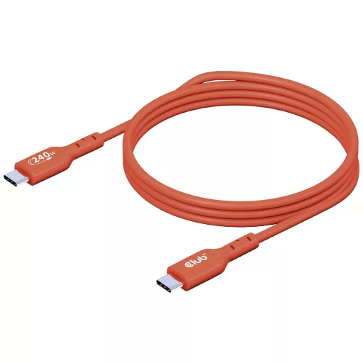 club3D USB C kábel USB 2.0 USB-C® dugó 4.00 m Narancs CAC-1515