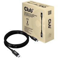   club3D USB C kábel USB4™ USB-C® dugó 2.00 m Fekete CAC-1578