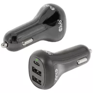   club3D CAC-1921 USB-s töltőkészülék 36 W 2x USB-A, 1x USB-C® Fekete Beltér