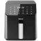 SOGO Human Technology FRE-SS-10890 Forrólevegős fritőz 6 l 1700 W Túlhevülés elleni védelem, Időzítő funkció, Kijelzővel, Tapadásmentes bevonat Fekete