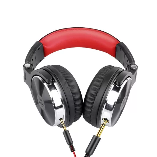 OneOdio Pro-10 Over Ear fejhallgató Vezetékes Stereo Fekete, Piros High-Resolution audio Összehajtható, Forgatható fülkagyló DJ