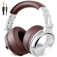   OneOdio Pro-40 Over Ear fejhallgató Vezetékes Stereo Ezüst, Barna High-Resolution audio Összehajtható, Forgatható fülkagyló DJ