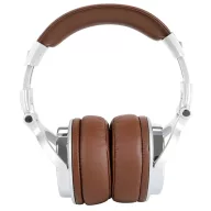   OneOdio Pro-40 Over Ear fejhallgató Vezetékes Stereo Ezüst, Barna High-Resolution audio Összehajtható, Forgatható fülkagyló DJ