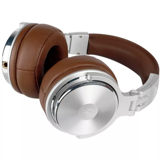 OneOdio Pro-40 Over Ear fejhallgató Vezetékes Stereo Ezüst, Barna High-Resolution audio Összehajtható, Forgatható fülkagyló DJ