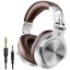 OneOdio Fusion A70 DJ Over Ear headset Bluetooth® Stereo Ezüst, Barna High-Resolution audio Headset, Forgatható fülkagyló