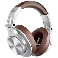   OneOdio Fusion A70 DJ Over Ear headset Bluetooth® Stereo Ezüst, Barna High-Resolution audio Headset, Forgatható fülkagyló