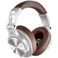   OneOdio Fusion A70 DJ Over Ear headset Bluetooth® Stereo Ezüst, Barna High-Resolution audio Headset, Forgatható fülkagyló