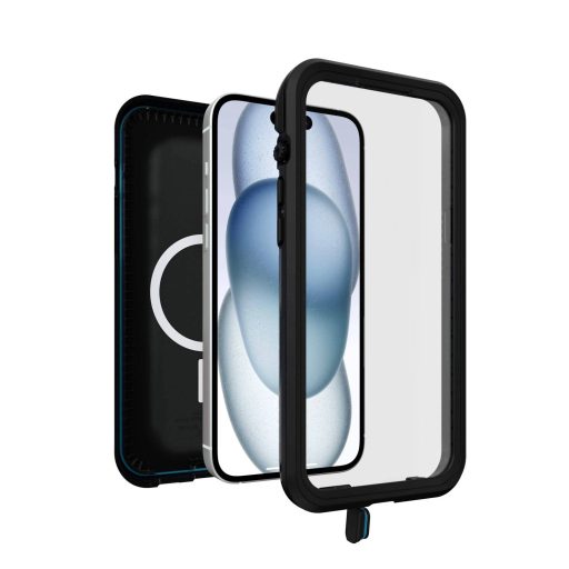 Otterbox Fre MagSafe Case Cover Apple iPhone 15 Plus Fekete Víztömör, MagSafe kompatibilis, Ütésálló 77-95536
