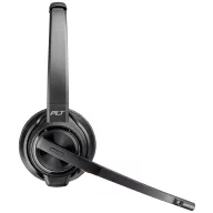   HP Poly Savi 8220 UC DECT On Ear headset DECT, Bluetooth® Stereo Fekete Noise Cancelling Headset, Hangerő szabályozás, Mikrofon némítás Számítógép