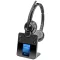 HP Poly Savi 8420 Office DECT On Ear headset DECT, Bluetooth® Stereo Fekete Noise Cancelling Hangerő szabályozás, Mikrofon némítás Számítógép