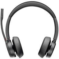   HP Poly Voyager 4320-M +BT700 Dongle On Ear headset Bluetooth® Stereo Fekete Noise Cancelling Hangerő szabályozás, Mikrofon némítás Számítógép