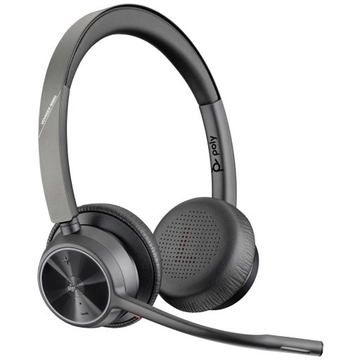 HP Poly Voyager 4320-M +BT700 Dongle On Ear headset Bluetooth® Stereo Fekete Noise Cancelling Hangerő szabályozás, Mikrofon némítás Számítógép