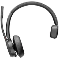   HP Poly Voyager 4310 USB-A Headset +BT700 Dongle On Ear headset Bluetooth® Mono Fekete Noise Cancelling Hangerő szabályozás, Mikrofon némítás Számítógép