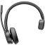 HP Poly Voyager 4310 USB-A Headset +BT700 Dongle On Ear headset Bluetooth® Mono Fekete Noise Cancelling Hangerő szabályozás, Mikrofon némítás Számítógép