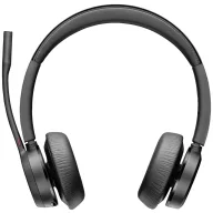   HP Poly Voyager 4320 USB-A Headset +BT700 Dongle On Ear headset Bluetooth® Stereo Fekete Hangerő szabályozás, Mikrofon némítás Számítógép