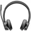 HP Poly Voyager 4320 USB-A Headset +BT700 Dongle On Ear headset Bluetooth® Stereo Fekete Hangerő szabályozás, Mikrofon némítás Számítógép