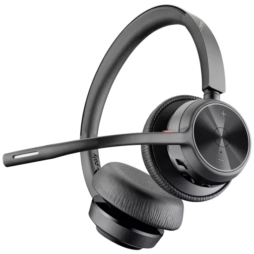 HP Poly Voyager 4320 USB-A Headset +BT700 Dongle On Ear headset Bluetooth® Stereo Fekete Hangerő szabályozás, Mikrofon némítás Számítógép