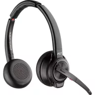   HP Poly Savi 8220 Stereo DECT 1880-1900 On Ear headset DECT Stereo Fekete Hangerő szabályozás, Mikrofon némítás Számítógép
