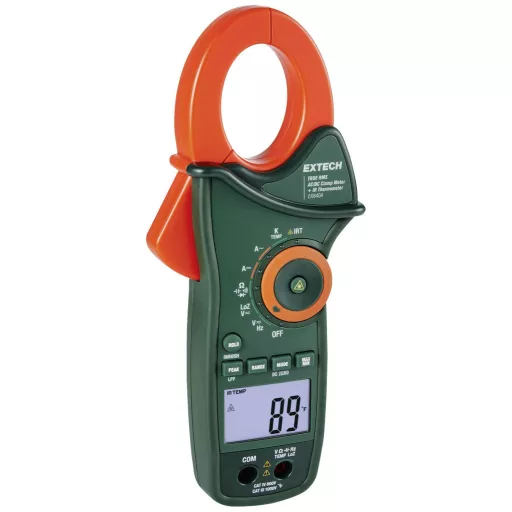 Extech Extech EX840A Lakatfogó digitális Infra hőmérő, LoZ CAT IV 600 V Kijelző (digitek): 6000