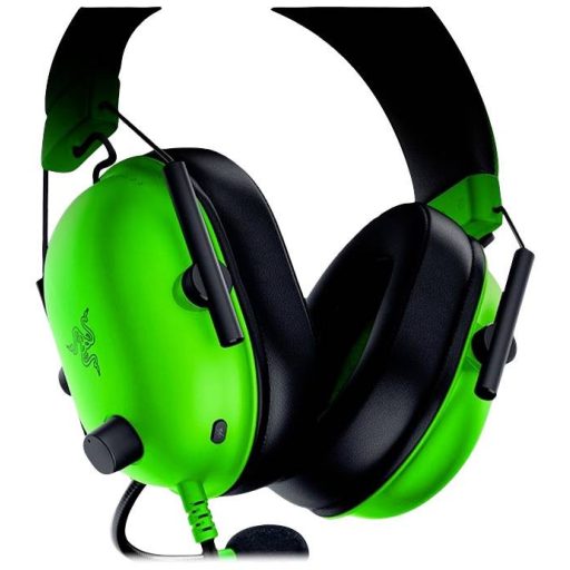 RAZER Blackshark V2 X Over Ear headset Vezetékes Stereo Fekete, Zöld Gamer