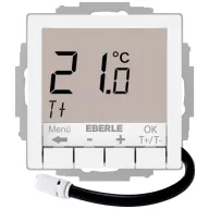   Eberle 527816455504 UTE 4100-F-RAL9010-G-55 Helyiségtermosztát Süllyeszett Fűtés/hűtés 1 db