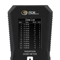   PCE Instruments Geiger-Müller számlálócső Sugárzás: Gamma, Röntgen, Béta akusztikus riasztás, doziméter funkcióval, adatgyűjtő