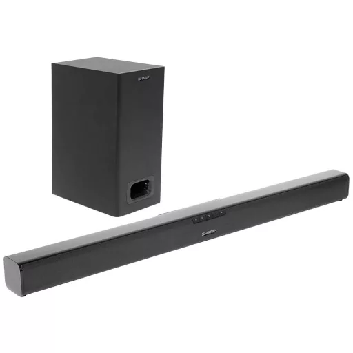 Sharp HT-SBW110 Soundbar Fekete (matt) Vezetékes mélysugárzóval, Bluetooth, USB