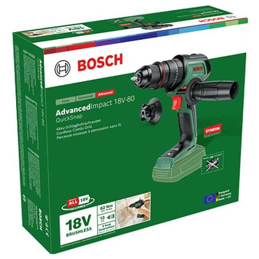 Bosch Home and Garden AdvancedImpact 18V-80 QuickSnap -Akkus ütvefúrógép