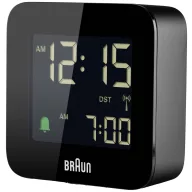   Braun BC08B-DCF Rádiójel vezérlésű Ébresztőóra Fekete Negatív kijelző