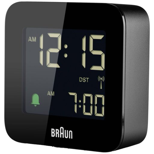 Braun BC08B-DCF Rádiójel vezérlésű Ébresztőóra Fekete Negatív kijelző
