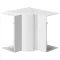 Hager BR651304H9016 Belső sarok (Sz x Mé) 130 mm x 68 mm Fehér 1 db