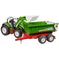   bruder ROADMAX traktor homlokrakodóval és billenő pótkocsival Kész modell Mezőgazdasági modell