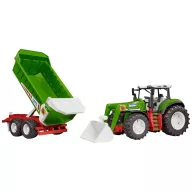   bruder ROADMAX traktor homlokrakodóval és billenő pótkocsival Kész modell Mezőgazdasági modell