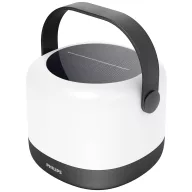   Philips LED 8720169296503 Alula SR PT 1.2W RGB30K BL Napelemes asztali lámpa 1.2 W Melegfehér, RGB Fehér, Fekete